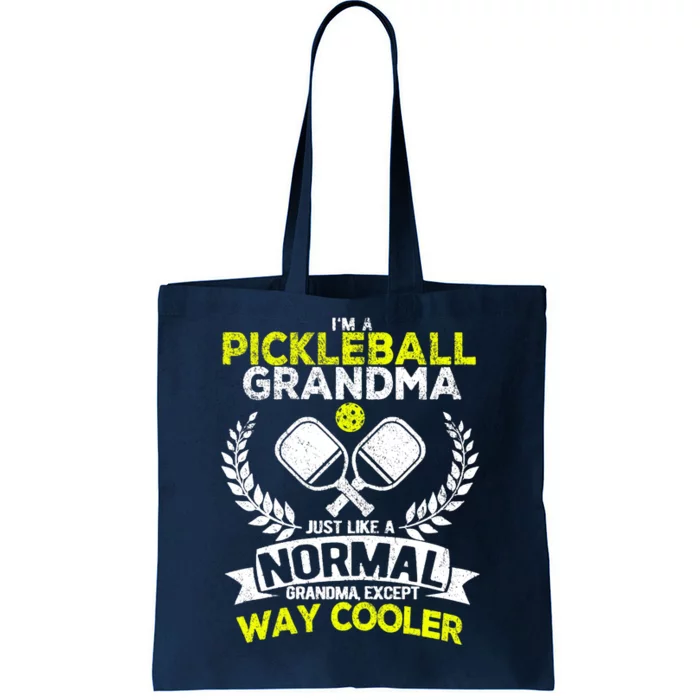 Wo Funny Pickleball Paddle Pickleball Grandma Retro Vintage Tote Bag