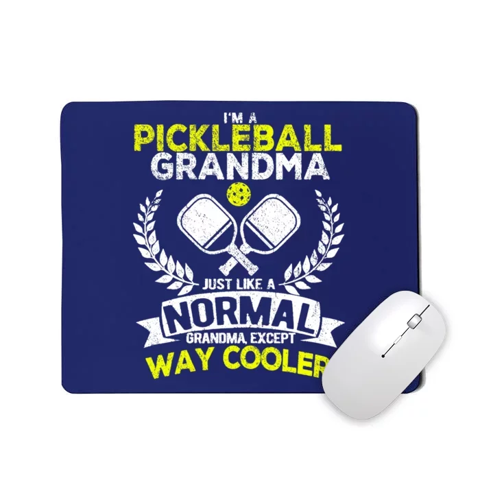 Wo Funny Pickleball Paddle Pickleball Grandma Retro Vintage Mousepad