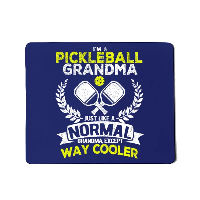 Wo Funny Pickleball Paddle Pickleball Grandma Retro Vintage Mousepad