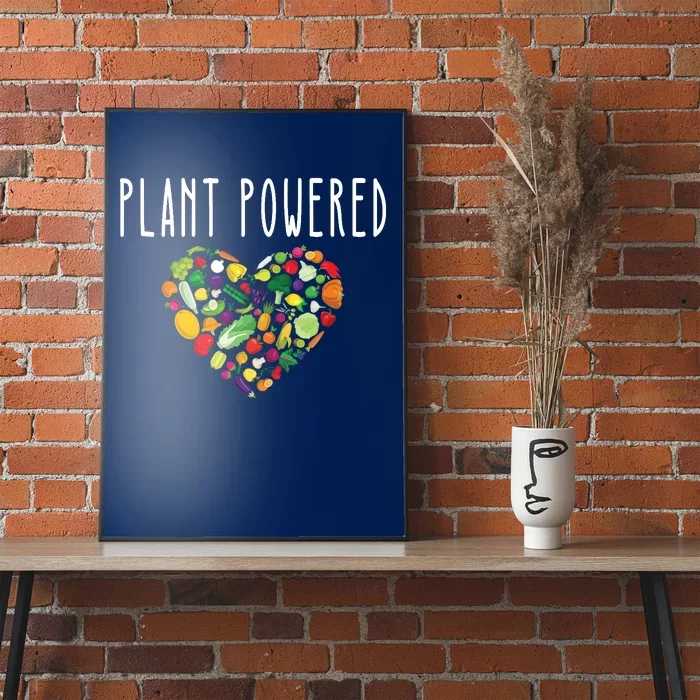 Whole Food Plant Based Lifestyle WFPB Vegan Powered Veggie Poster