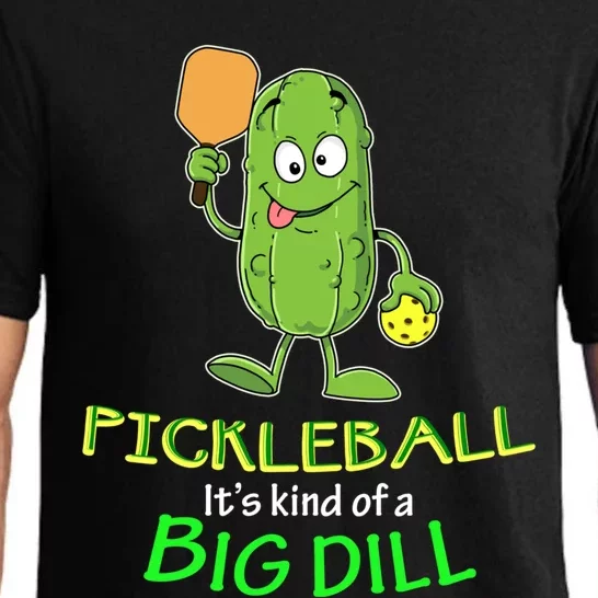 Wo Funny Pickleball Player Gift Pickle Ball Big Dill Pajama Set