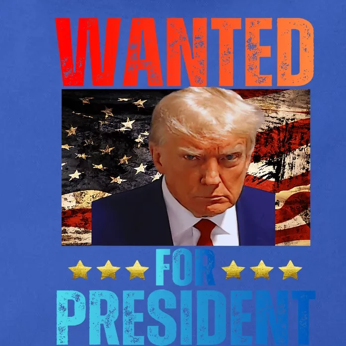 Wanted For President Trump 2024 Mug Shot Never Surrender Zip Tote Bag