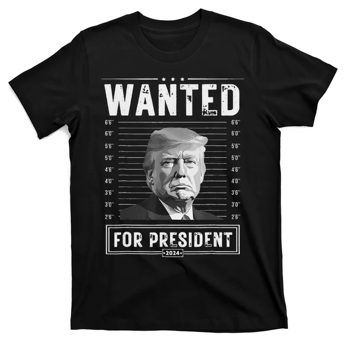 Wanted For President 2024 Donald Trump Never Surrender T-Shirt