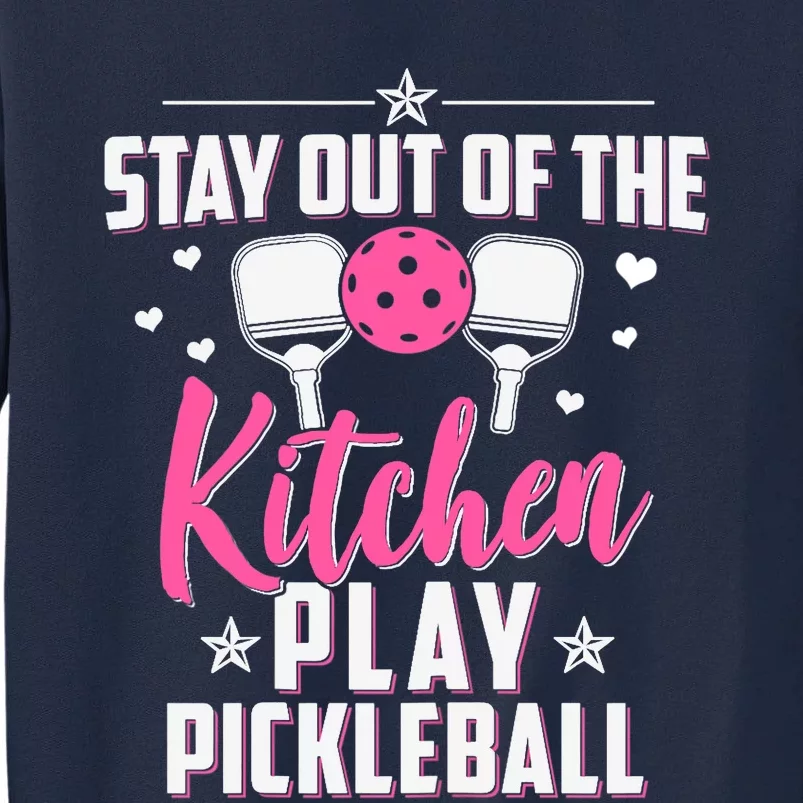 Wo Funny Pickleball Graphic For Wo Pickleball Player Tall Sweatshirt