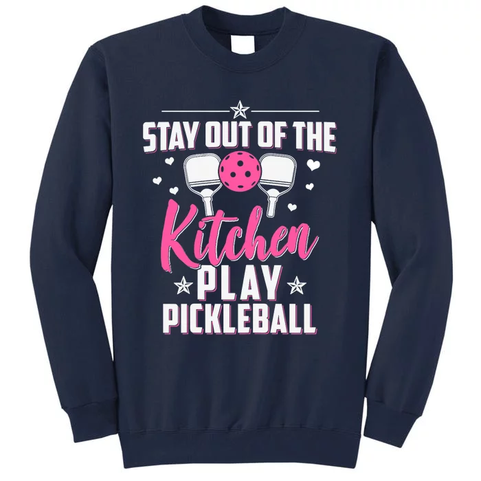 Wo Funny Pickleball Graphic For Wo Pickleball Player Tall Sweatshirt