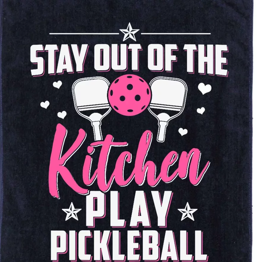 Wo Funny Pickleball Graphic For Wo Pickleball Player Platinum Collection Golf Towel