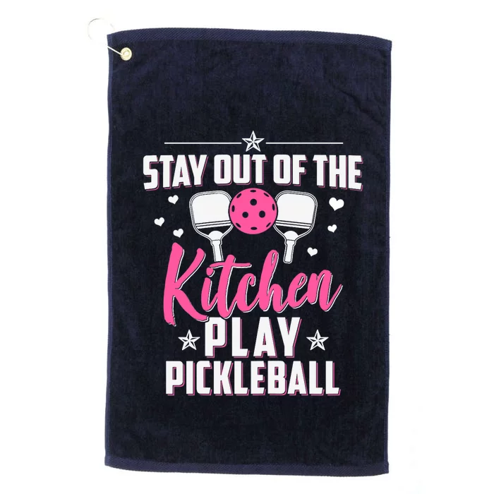 Wo Funny Pickleball Graphic For Wo Pickleball Player Platinum Collection Golf Towel