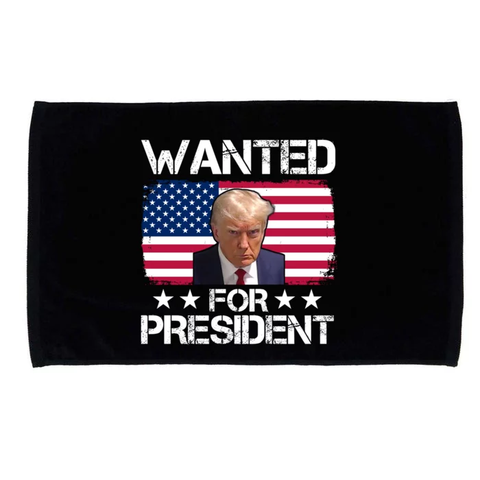 Wanted For President Donald Trump USA Election Microfiber Hand Towel