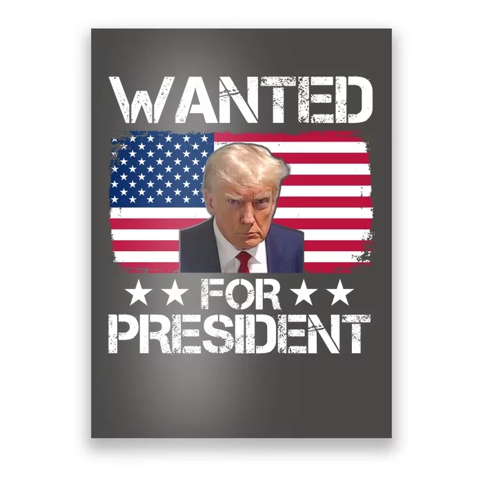 Wanted For President Donald Trump USA Election Poster