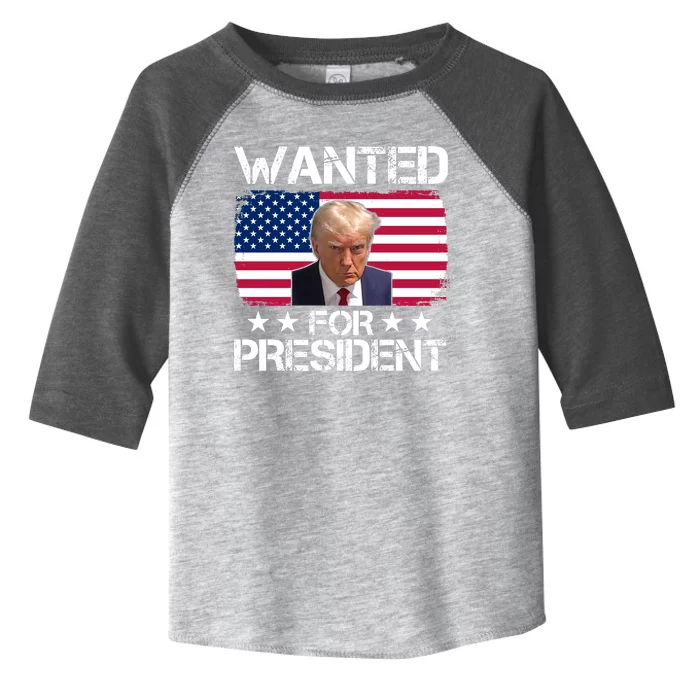 Wanted For President Donald Trump USA Election Toddler Fine Jersey T-Shirt