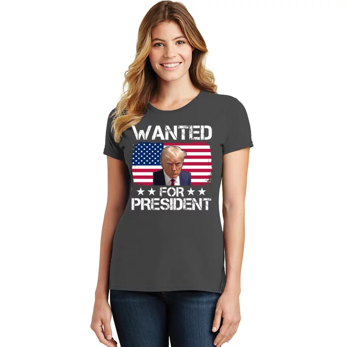 Wanted For President Donald Trump USA Election Women's T-Shirt