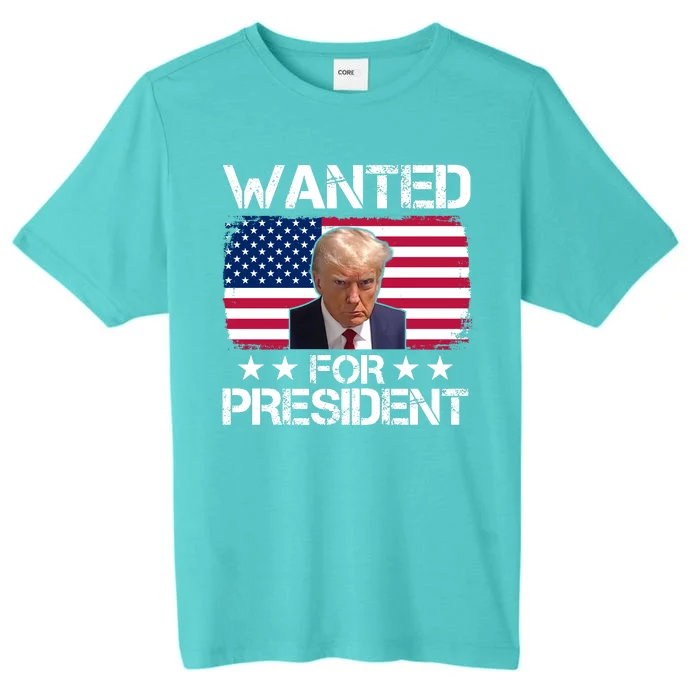 Wanted For President Donald Trump USA Election ChromaSoft Performance T-Shirt