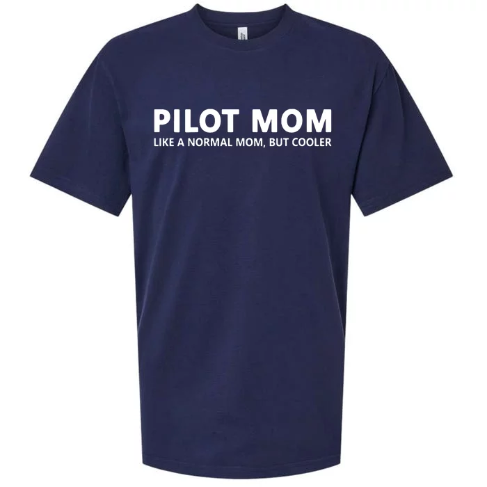 Womens Funny Pilot Mother Pilot Mom Sueded Cloud Jersey T-Shirt