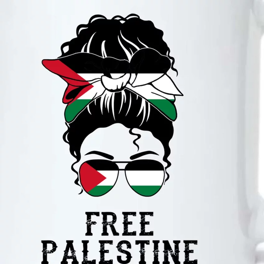 Wo Free Palestine Gift Black Color Changing Mug