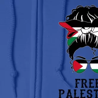 Wo Free Palestine Gift Full Zip Hoodie