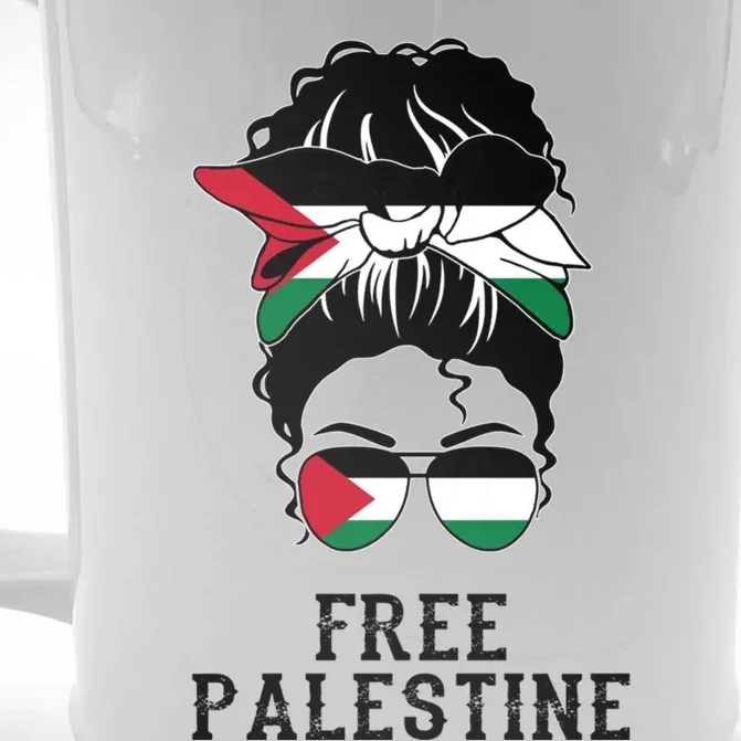 Wo Free Palestine Gift Front & Back Beer Stein