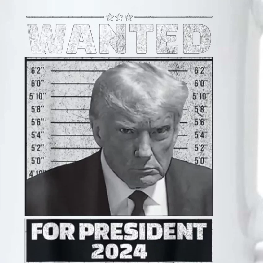 Wanted For President 2024 Trump Mugshot Black Color Changing Mug