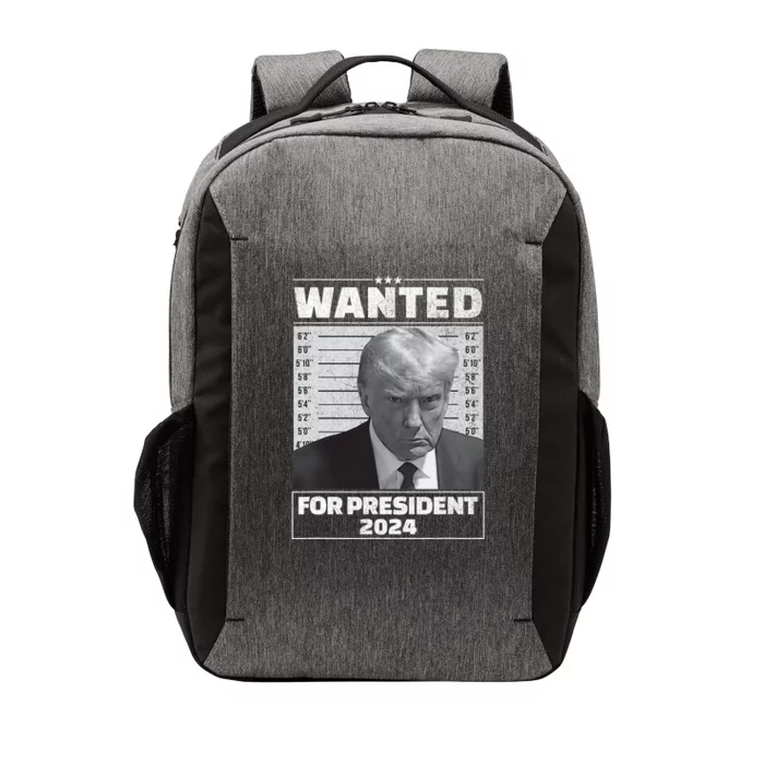 Wanted For President 2024 Trump Mugshot Vector Backpack