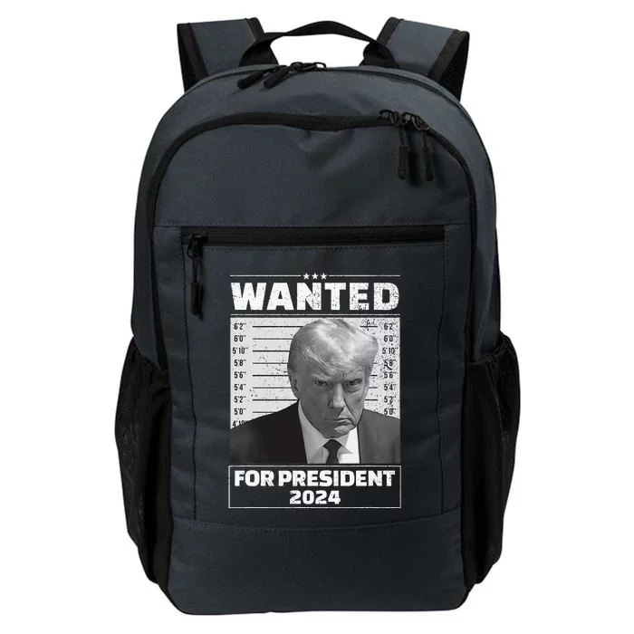 Wanted For President 2024 Trump Mugshot Daily Commute Backpack