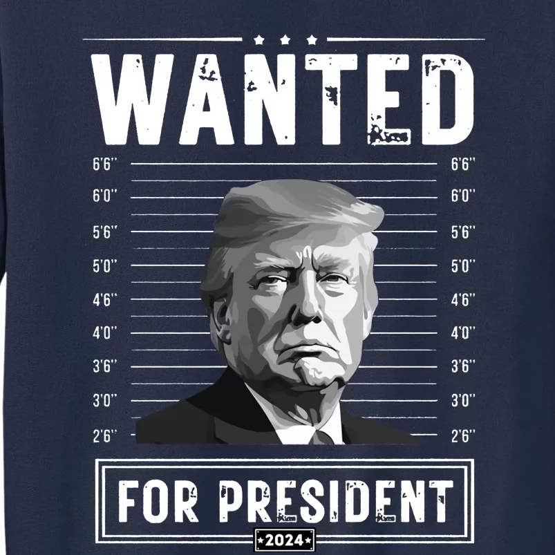 Wanted For President 2024 Vote Trump Sweatshirt