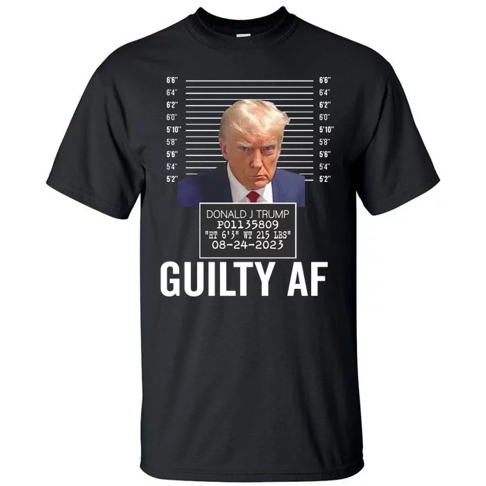 Wanted For President 2024 Trump Mugshot Tall T-Shirt