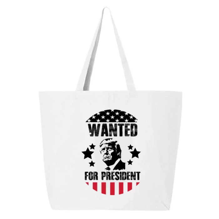 Wanted For President Trump 25L Jumbo Tote