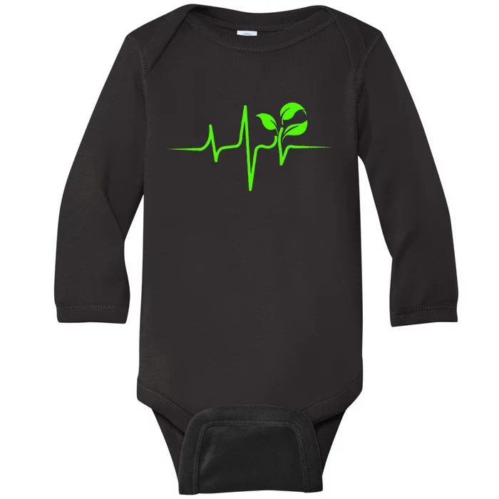 Whole Food Plant Based Vegan WFPB Vegetarian Baby Long Sleeve Bodysuit