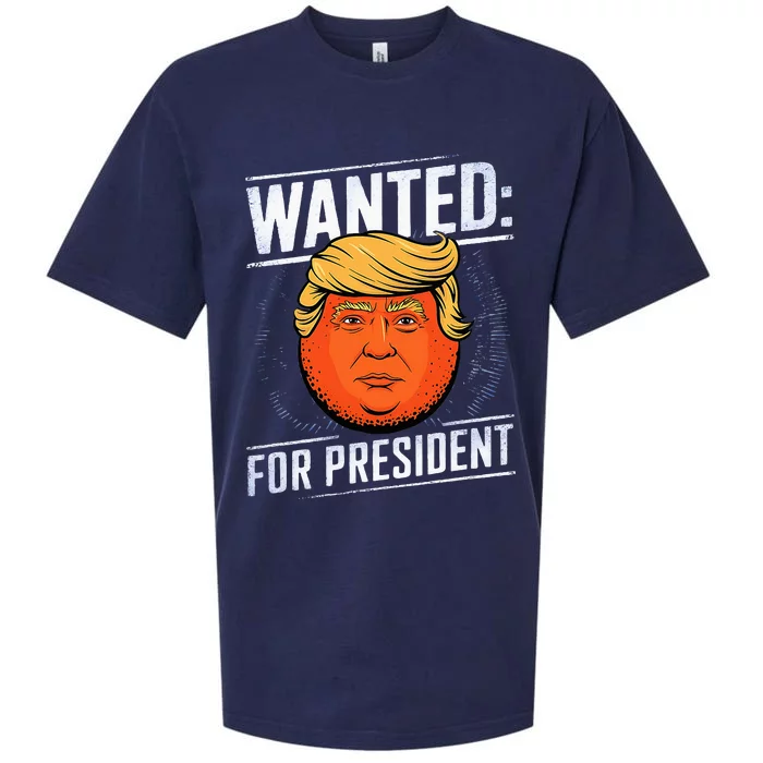 Wanted For President Trump Donald Trump For President 2024 Sueded Cloud Jersey T-Shirt