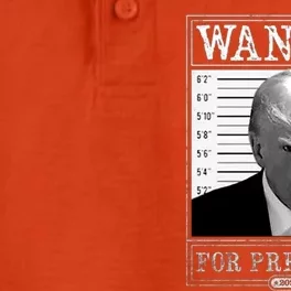 Wanted For President 2024 Dry Zone Grid Performance Polo