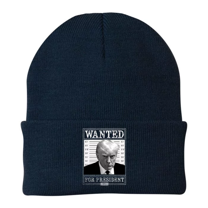 Wanted For President 2024 Knit Cap Winter Beanie