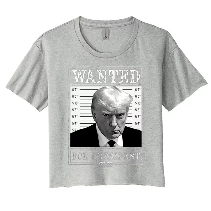 Wanted For President 2024 Women's Crop Top Tee