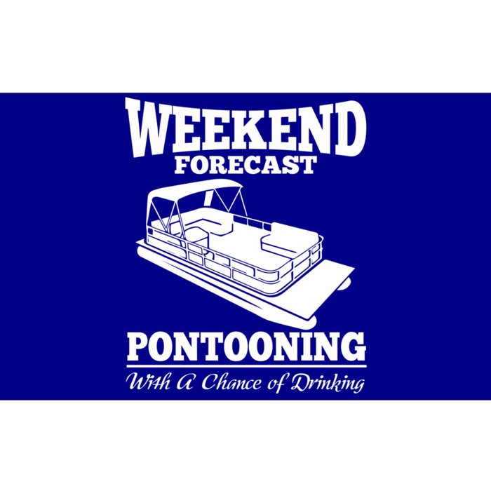 Weekend Forecast Pontooning With A Chance Of Ing Party Gift Bumper Sticker