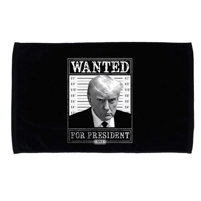 Wanted For President 2024 Microfiber Hand Towel