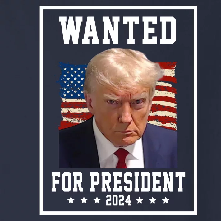 Wanted For President 2024 USA Donald Trump Toddler Long Sleeve Shirt