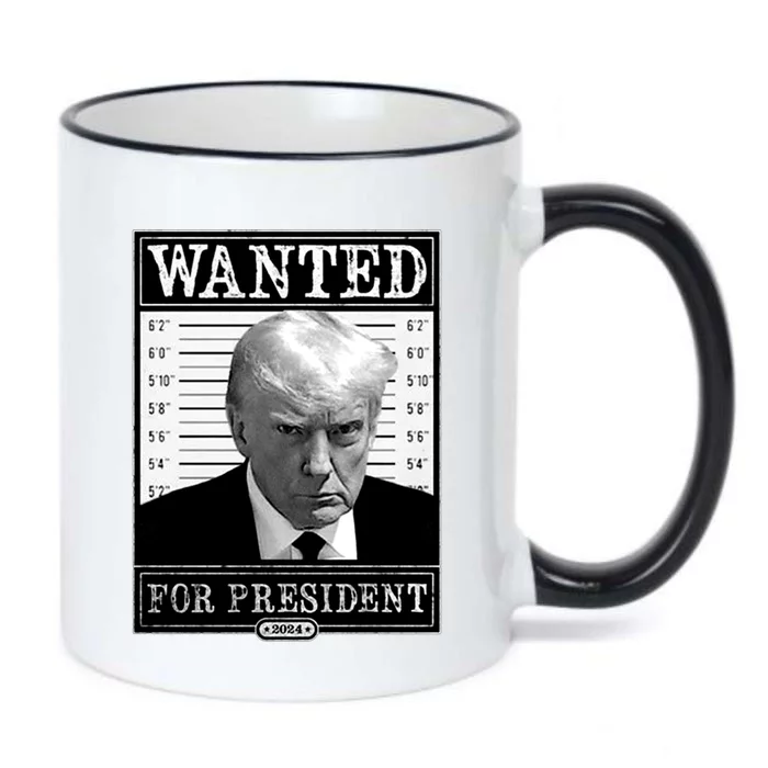 Wanted For President 2024 Black Color Changing Mug