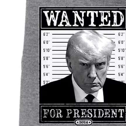 Wanted For President 2024 Doggie 3-End Fleece Hoodie