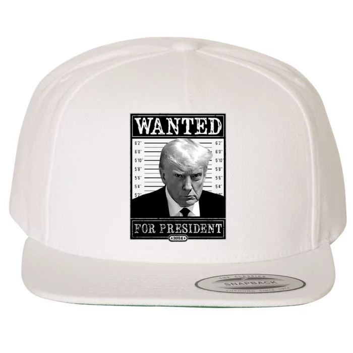 Wanted For President 2024 Wool Snapback Cap