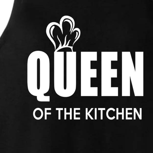 Wholesome Family Queen Of The Kitchen Cooking Gift Ladies Tri-Blend Wicking Tank