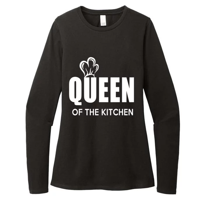 Wholesome Family Queen Of The Kitchen Cooking Gift Womens CVC Long Sleeve Shirt