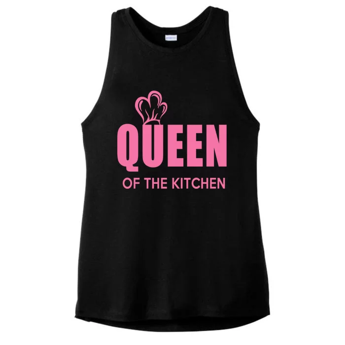 Wholesome Family Queen Of The Kitchen Funny Gift Ladies Tri-Blend Wicking Tank