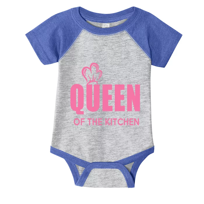 Wholesome Family Queen Of The Kitchen Funny Gift Infant Baby Jersey Bodysuit