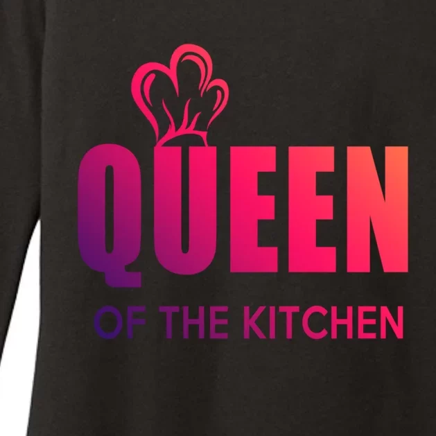 Wholesome Family Queen Of The Kitchen Funny Gift Womens CVC Long Sleeve Shirt