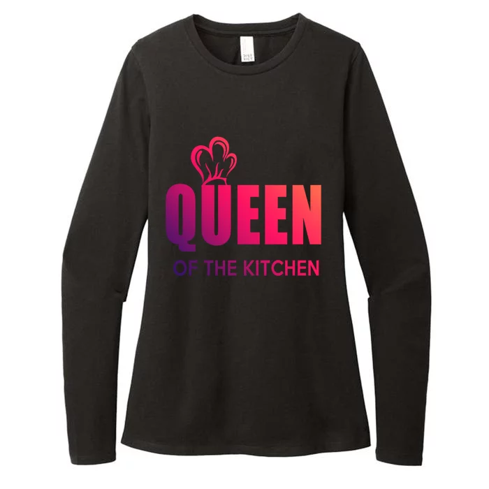 Wholesome Family Queen Of The Kitchen Funny Gift Womens CVC Long Sleeve Shirt