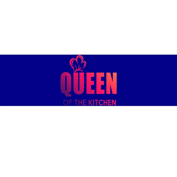 Wholesome Family Queen Of The Kitchen Funny Gift Bumper Sticker