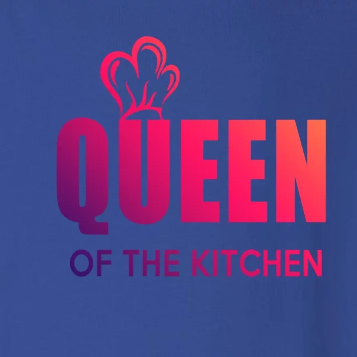 Wholesome Family Queen Of The Kitchen Funny Gift Toddler Long Sleeve Shirt