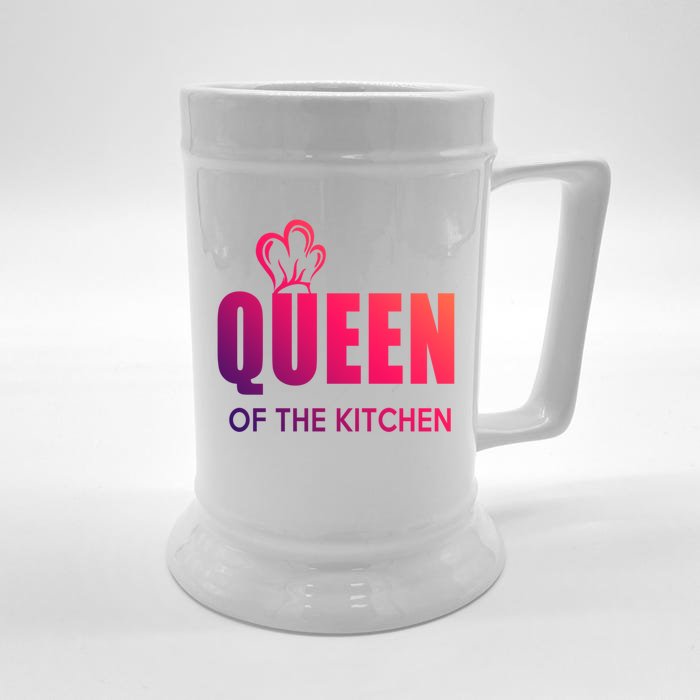 Wholesome Family Queen Of The Kitchen Funny Gift Front & Back Beer Stein