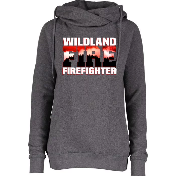 Wildland Fire Rescue Departt Firefighters Fire Uniform Gift Womens Funnel Neck Pullover Hood