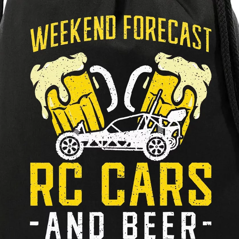 Weekend Forecast RC Cars and Beer RC Car Drawstring Bag