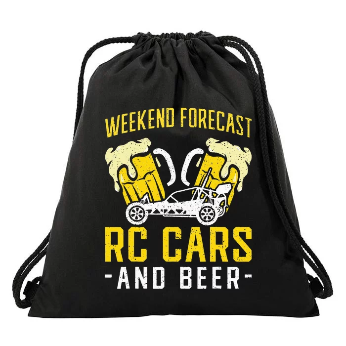 Weekend Forecast RC Cars and Beer RC Car Drawstring Bag