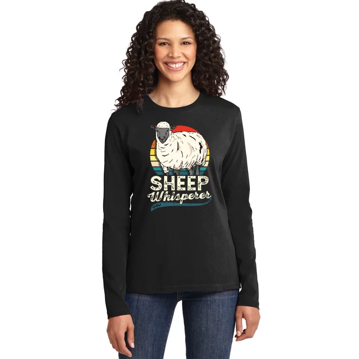 Whisperer Farmer Rancher Ranch Ladies Long Sleeve Shirt